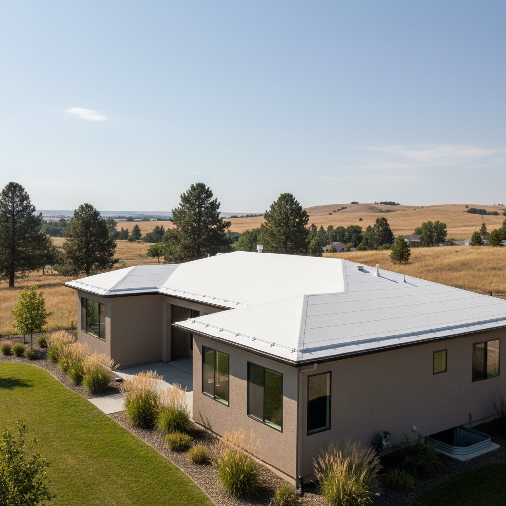 Completed commercial tpo roofing work at a residential property in Pasco, WA