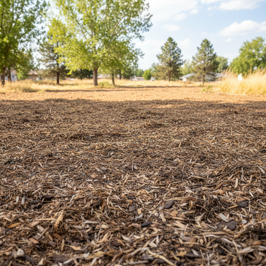 Completed lot clearing work at a residential property in Pasco, WA