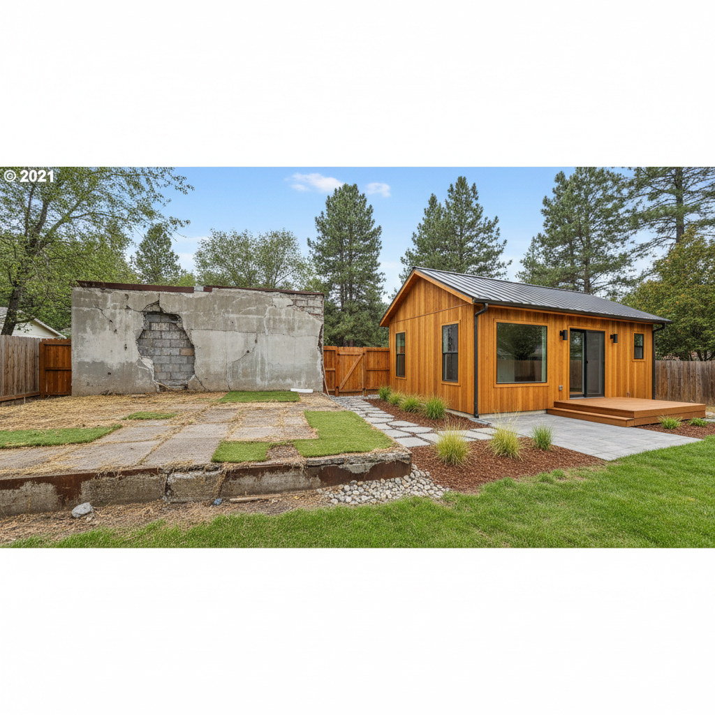 Completed detached adu work at a residential property in Bend, OR
