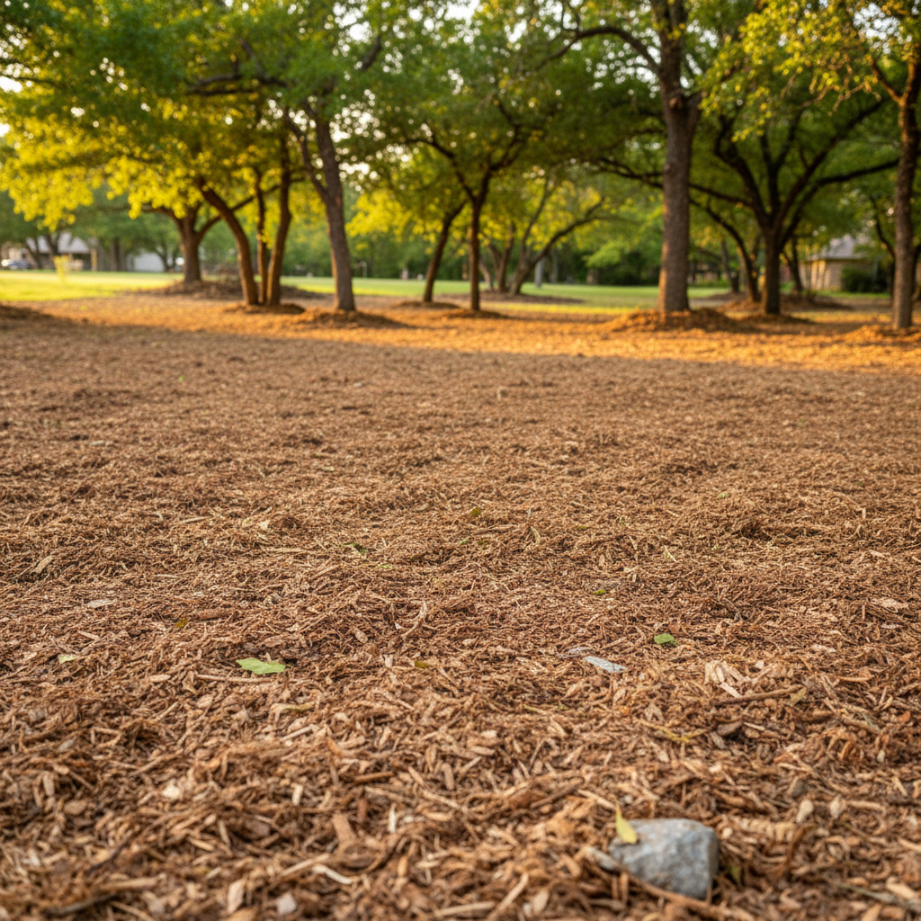 Completed land clearing work at a residential property in Hondo, TX
