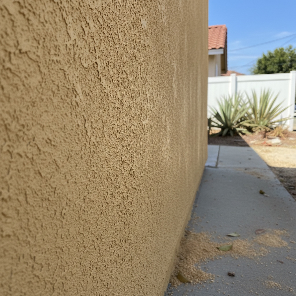 Completed stucco redashing work at a residential property in Garden Grove, CA