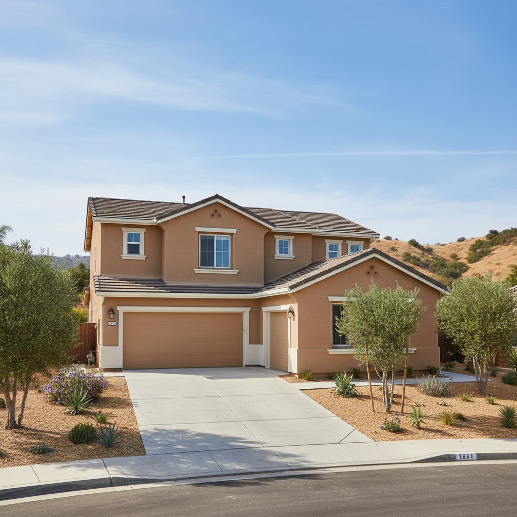 Completed commercial stucco work at a residential property in Murrieta, CA