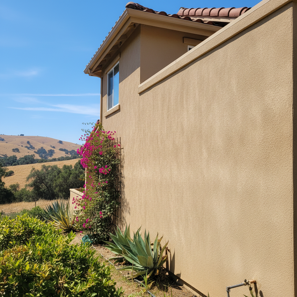 Completed residential stucco work at a residential property in Thousand Oaks, CA