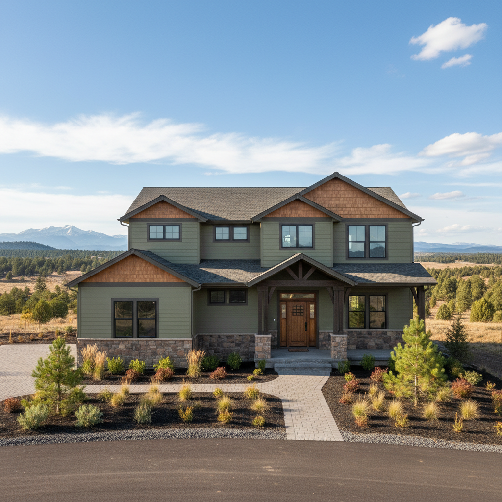 Completed exterior finishing work at a residential property in Redmond, OR