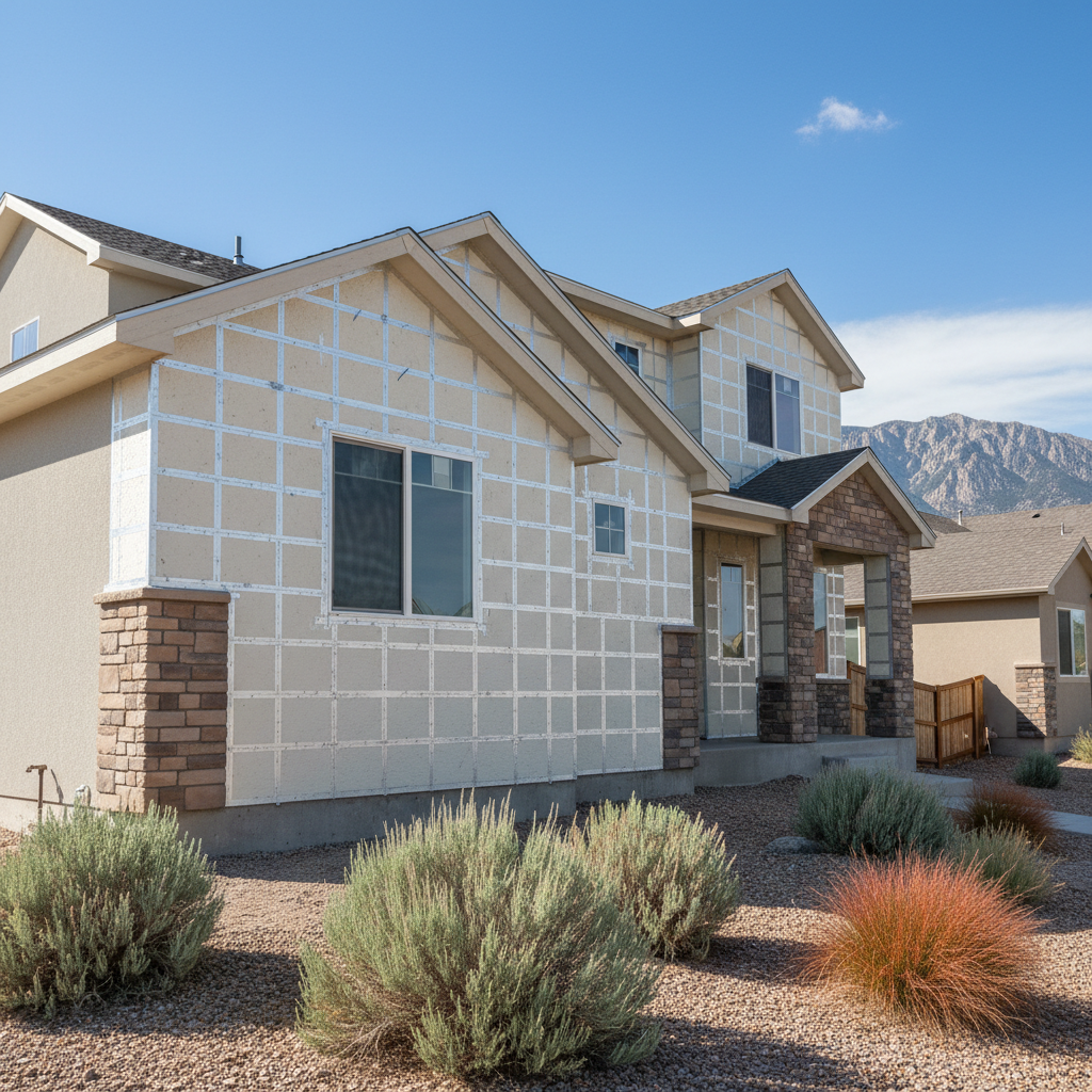 Completed insulation installation work at a residential property in West Valley City, UT