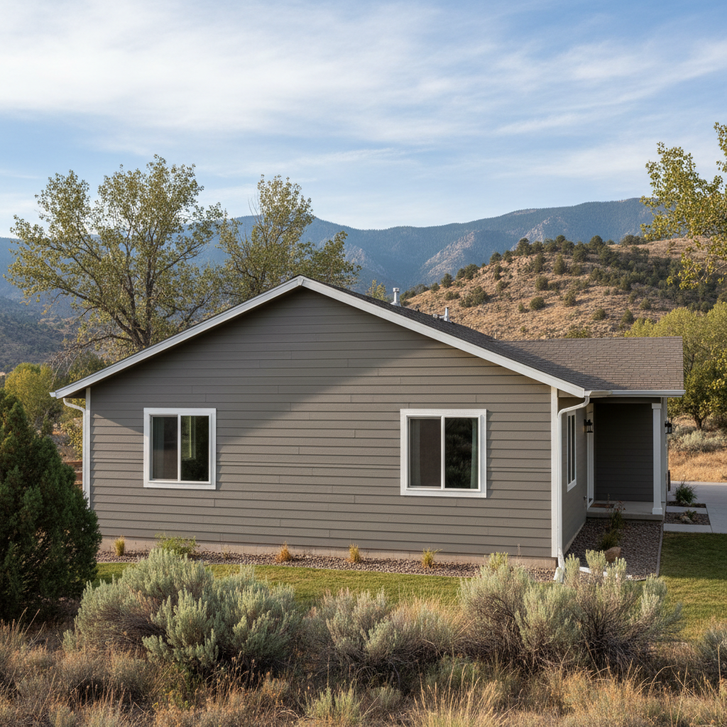 Completed cement siding work at a residential property in Millcreek, UT