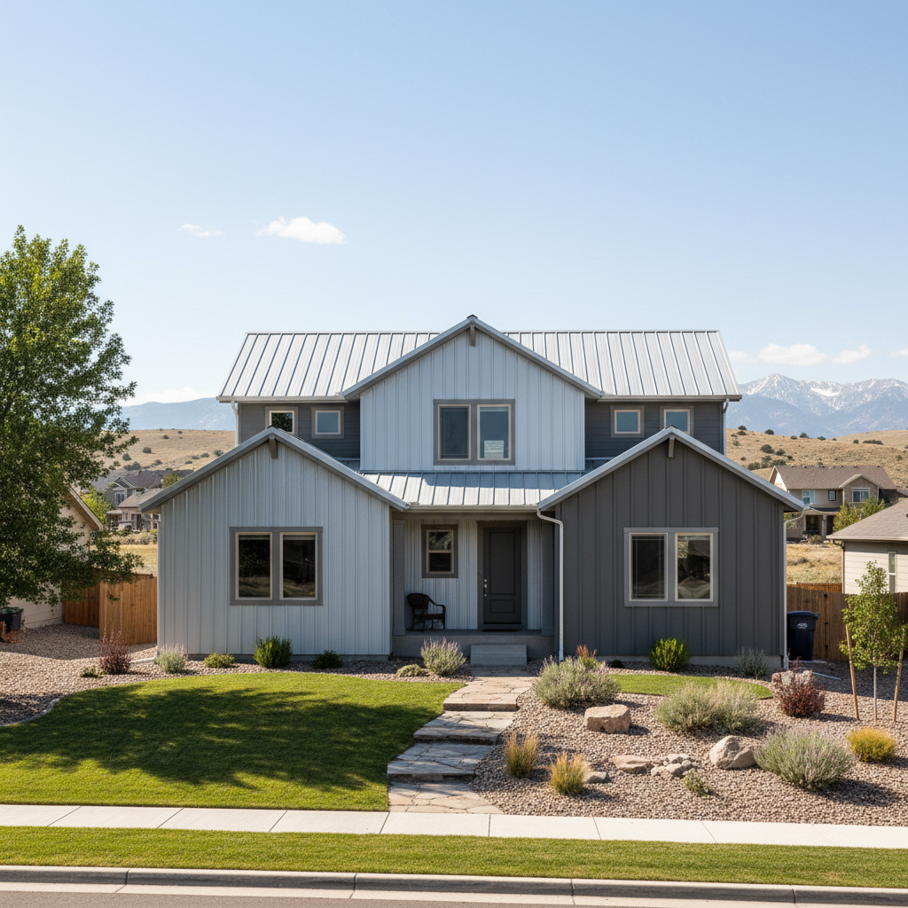 Completed metal siding work at a residential property in Taylorsville, UT