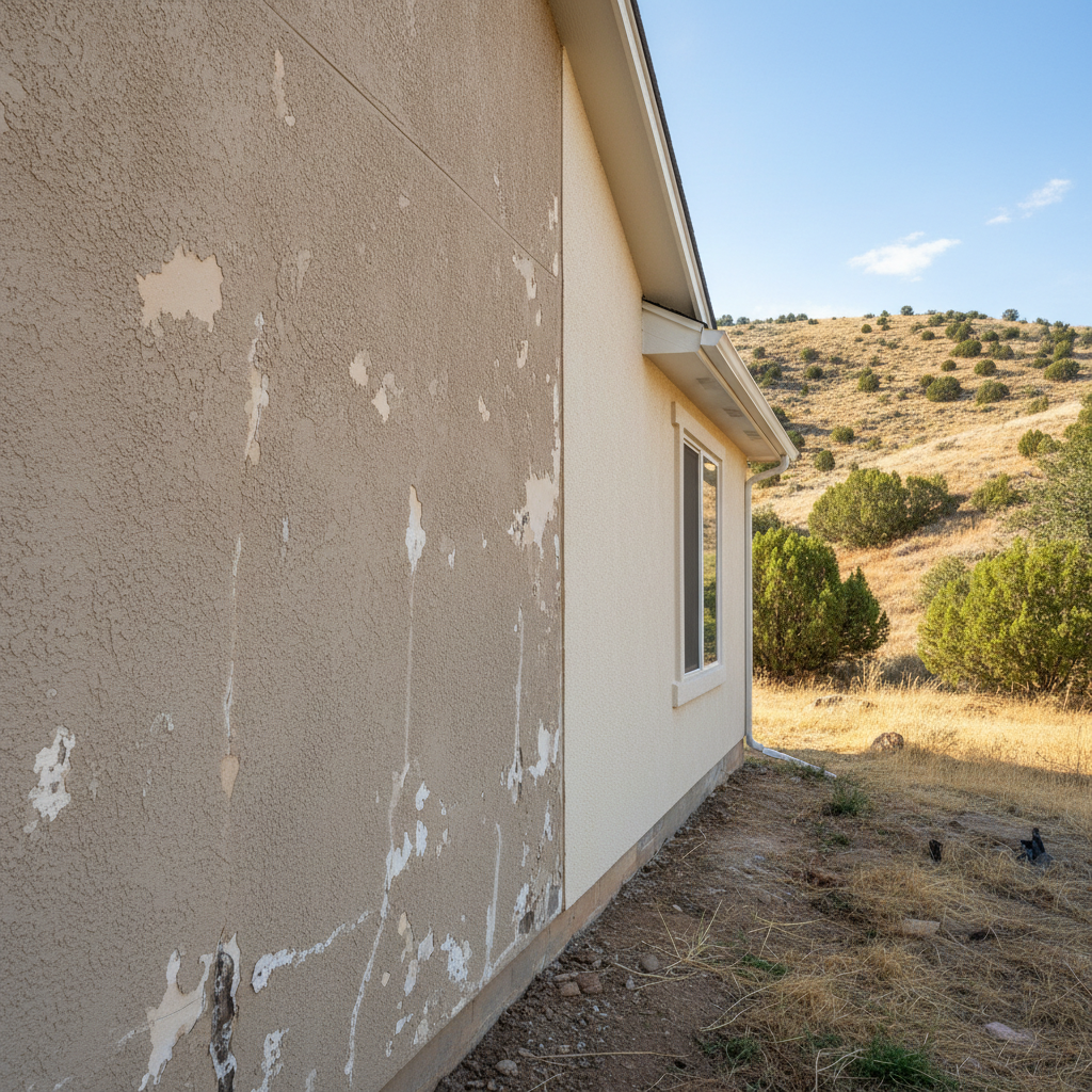 Completed stucco replacement work at a residential property in Draper, UT