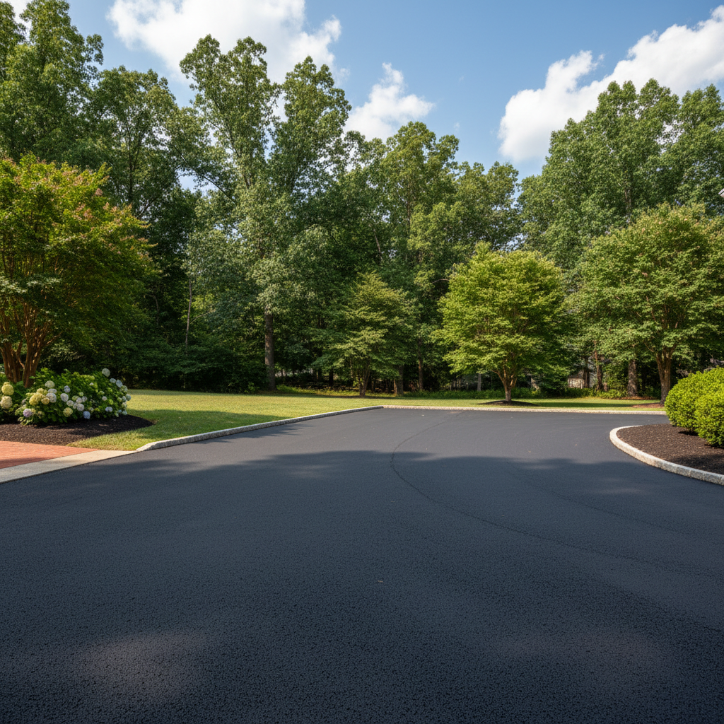 Completed commercial asphalt work at a residential property in Decatur, GA