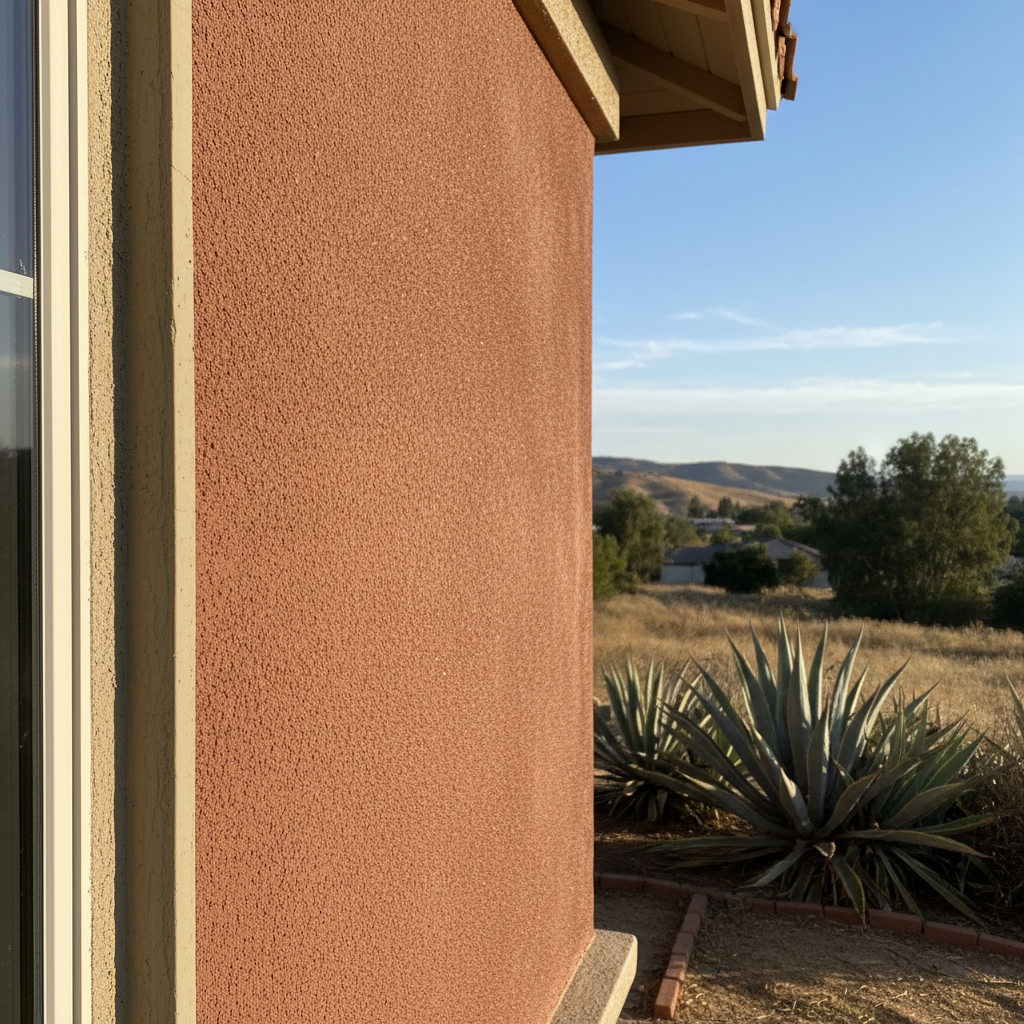 Completed stucco redashing work at a residential property in Riverside, CA