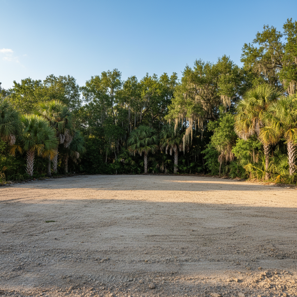 Completed commercial demolition work at a residential property in Cape Coral, FL