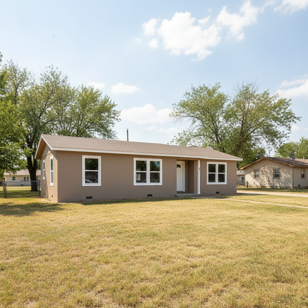 Completed window repair work at a residential property in Dodge City, KS