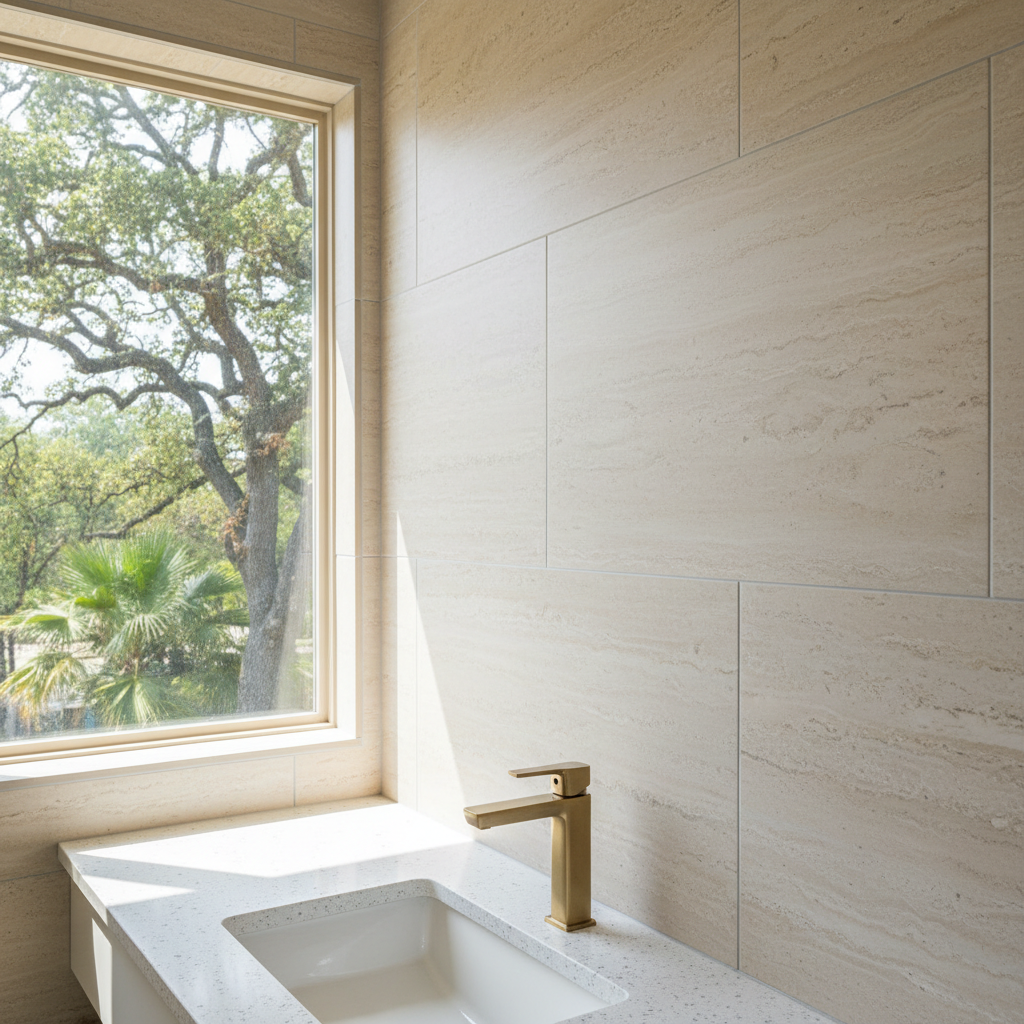 Completed bathroom remodeling work at a residential property in Jester, TX