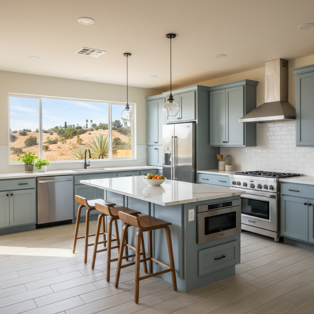 Completed appliance installation work at a residential property in Rancho Cucamonga, CA