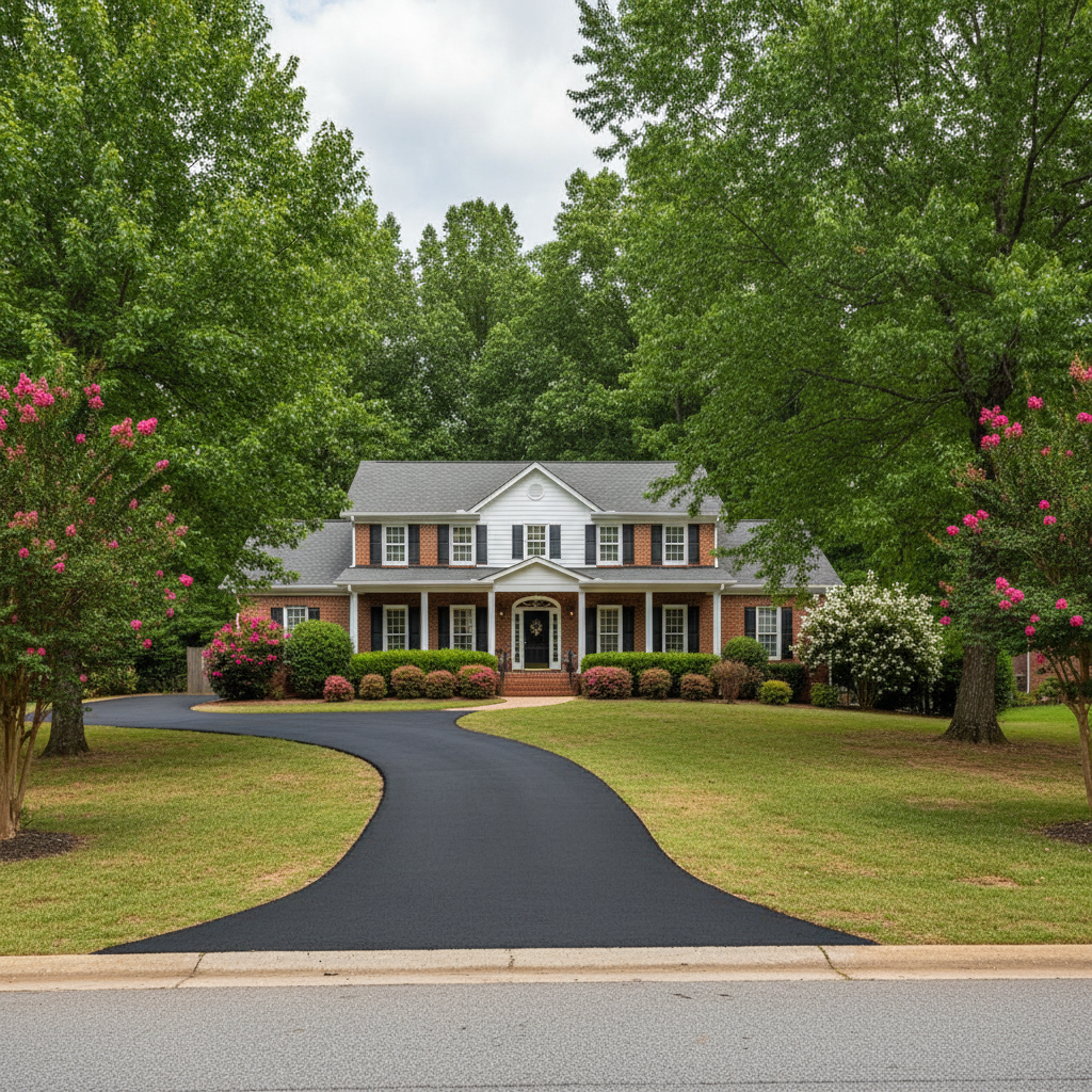 Completed residential asphalt work at a residential property in Birmingham, AL