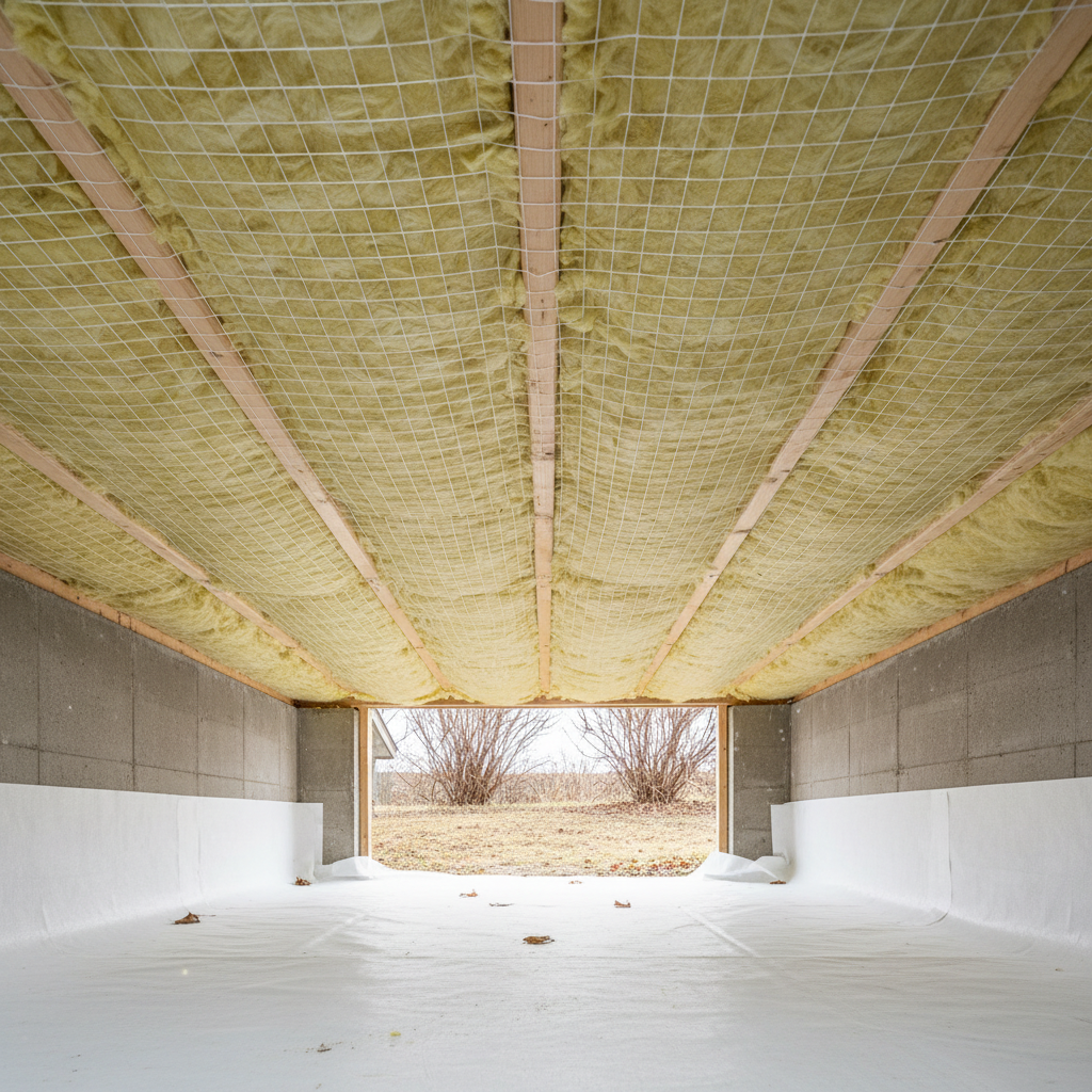 Completed crawl space insulation work at a residential property in Wheaton, IL