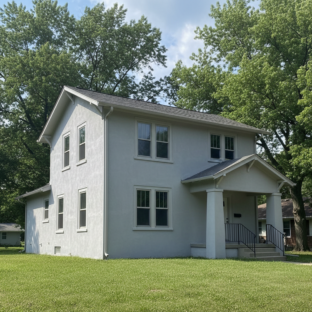 Completed insulation installation work at a residential property in Pittsburg, KS