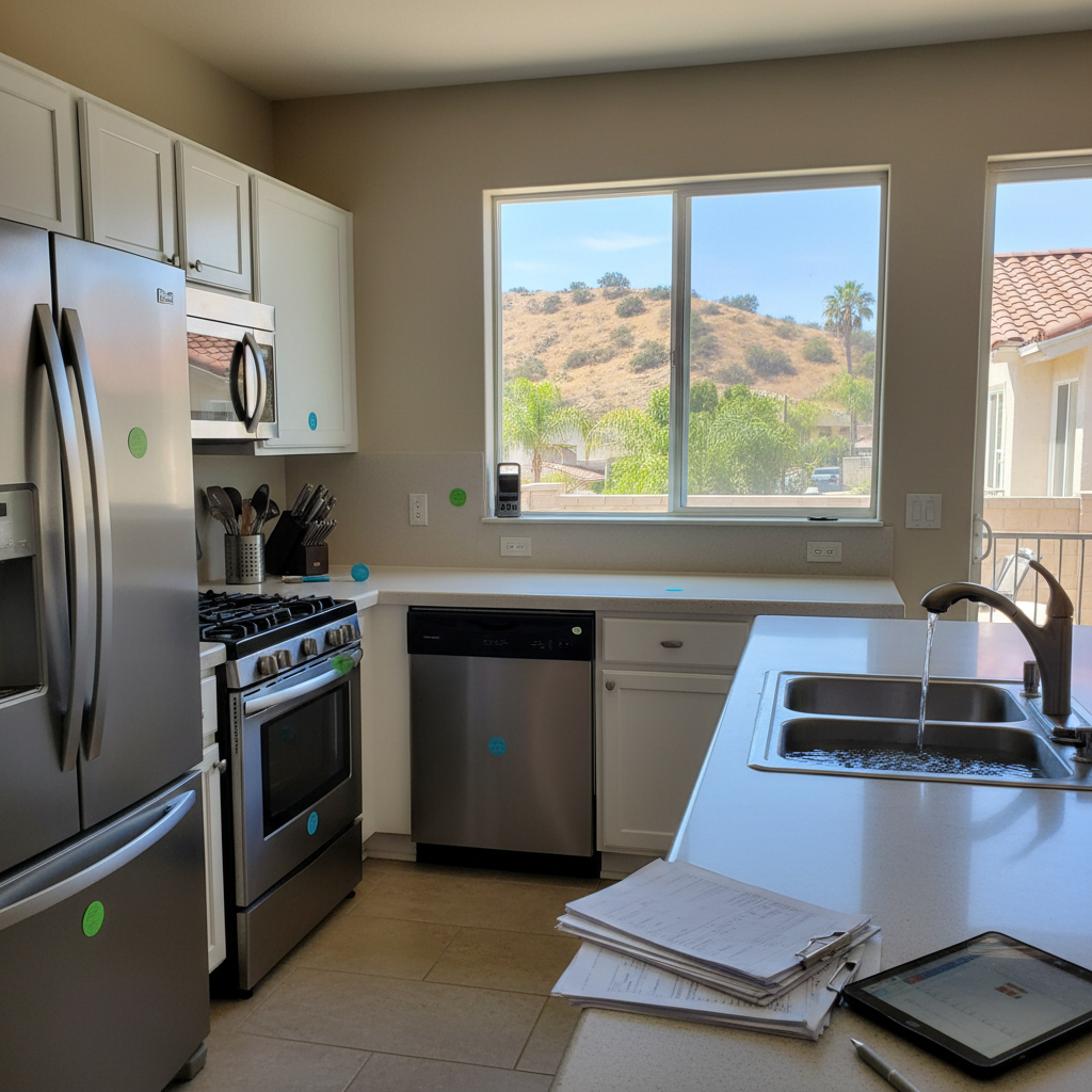 Completed appliance function testing work at a residential property in North Anaheim, CA