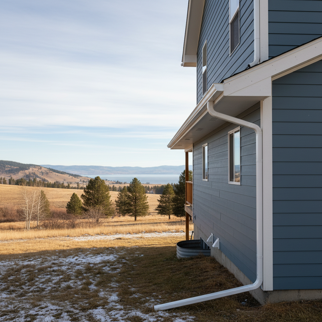 Completed fascia board repair work at a residential property in Polson, MT