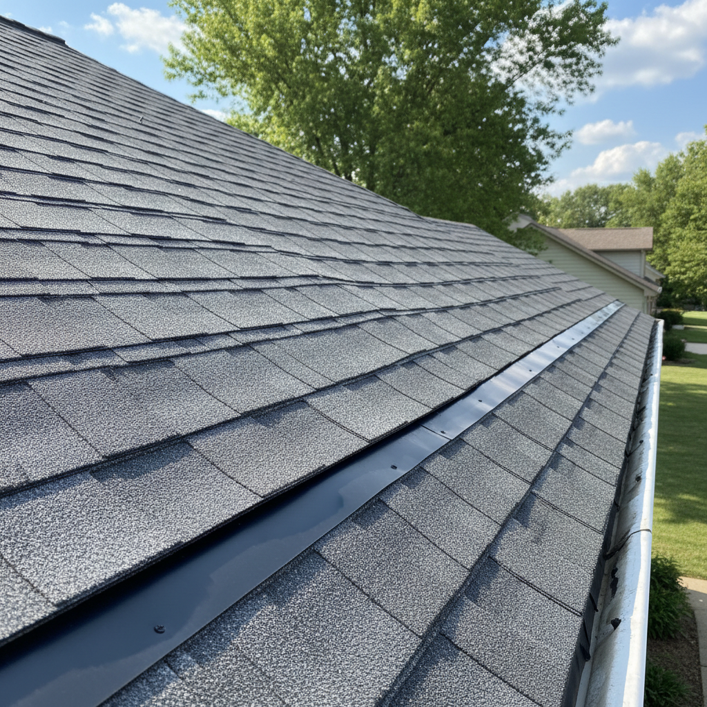 Completed storm damage repair work at a residential property in Papillion, NE