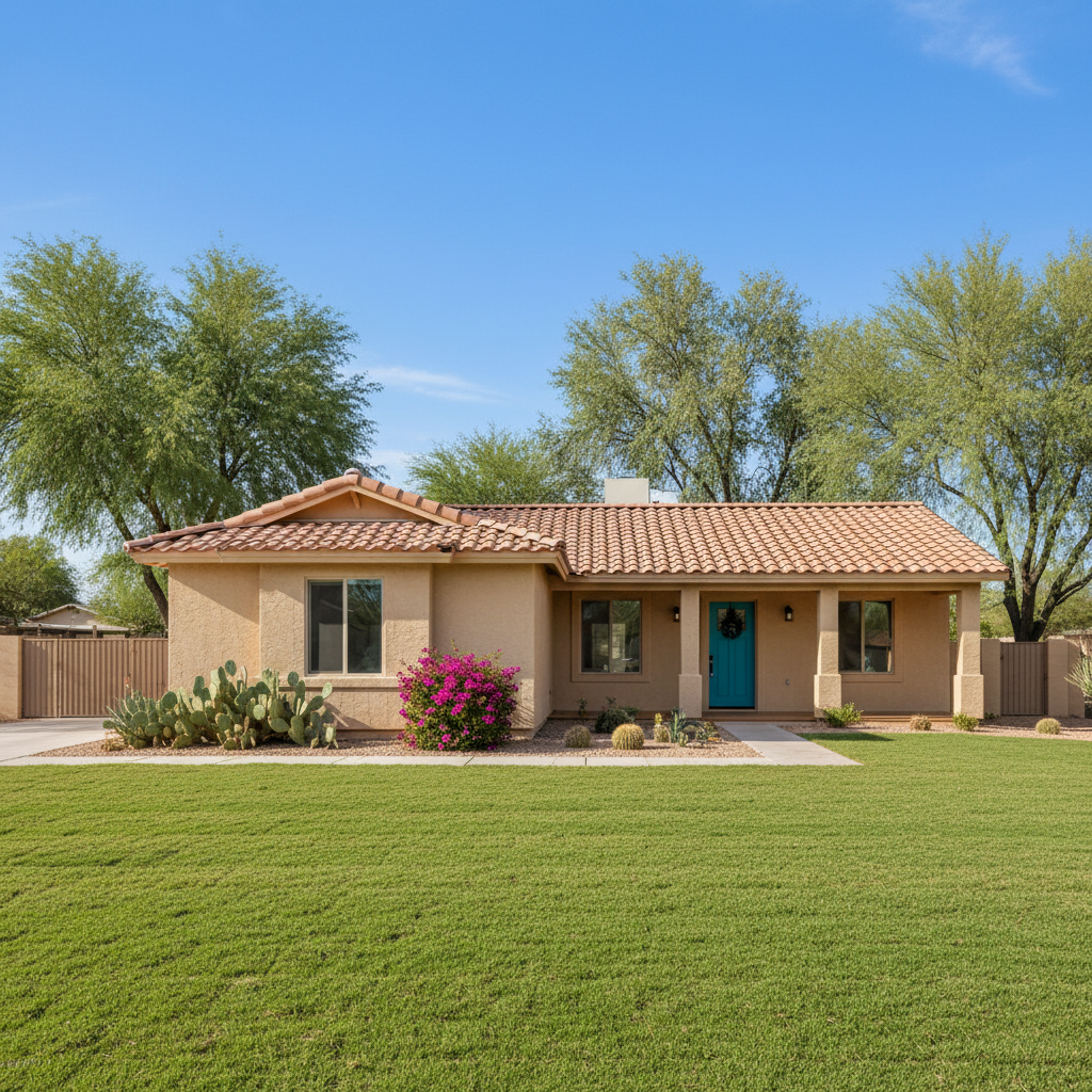 Completed flood damage restoration work at a residential property in Cashion, AZ