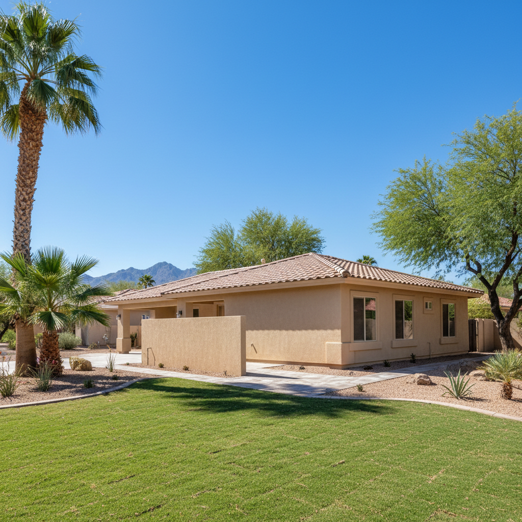 Completed water damage repair work at a residential property in Chandler, AZ