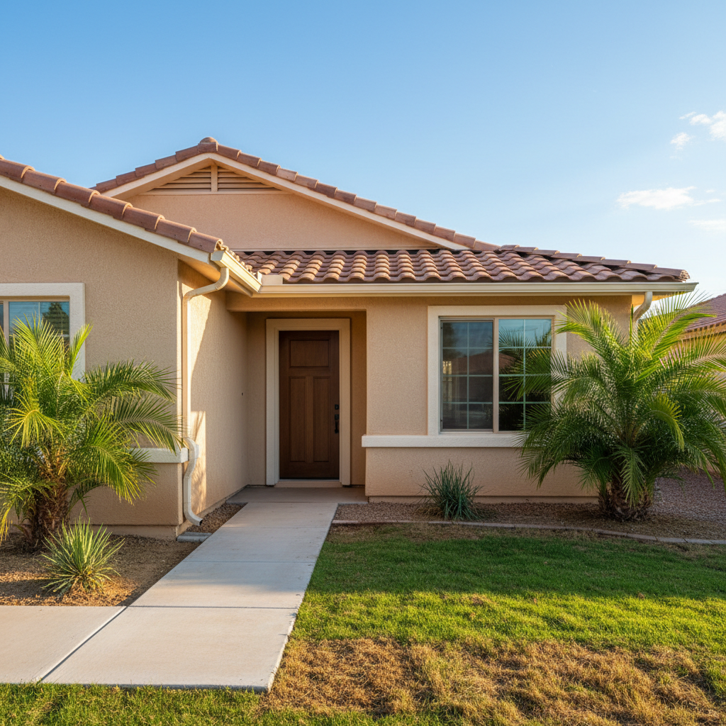 Completed water damage remediation work at a residential property in El Mirage, AZ