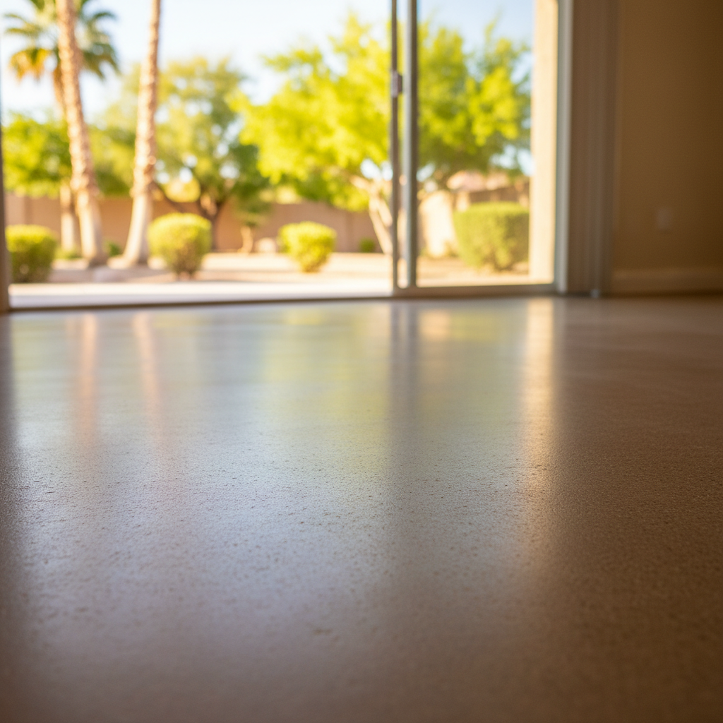 Completed flood cleanup work at a residential property in Gilbert, AZ