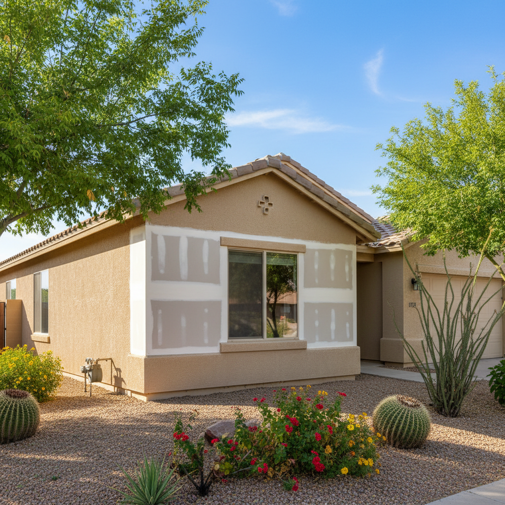 Completed water damage-related mold removal work at a residential property in Glendale, AZ