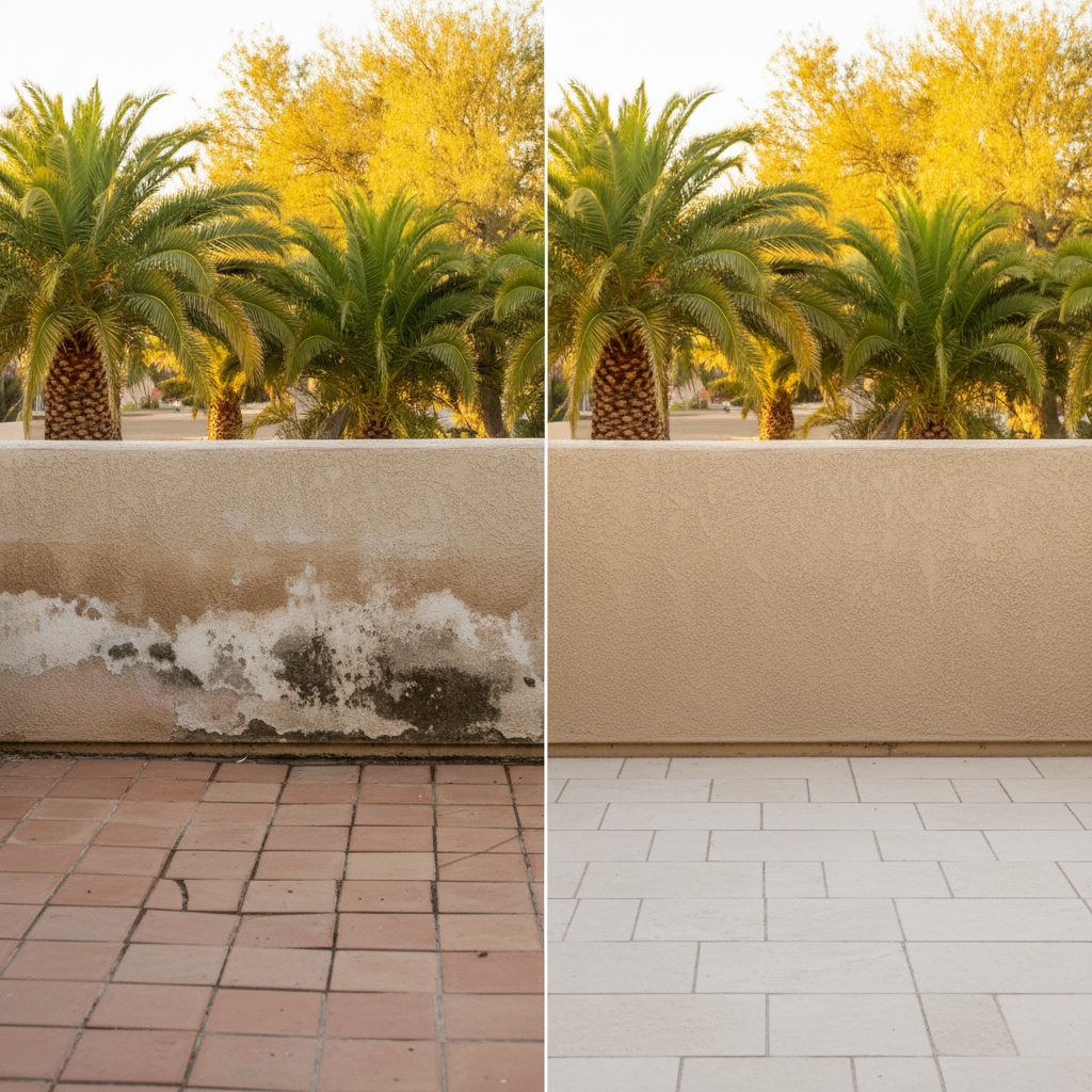 Completed emergency water cleanup work at a residential property in San Tan Valley, AZ