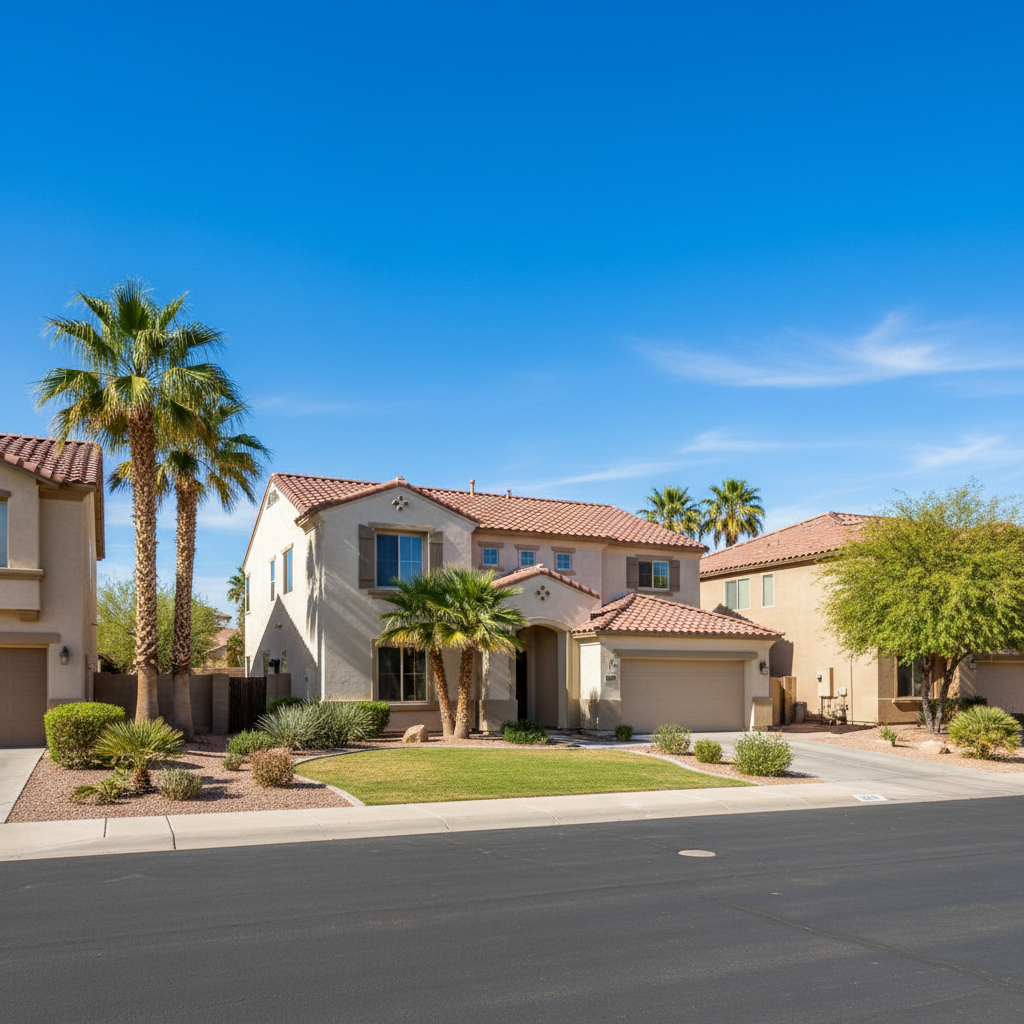 Completed flood restoration work at a residential property in Scottsdale, AZ