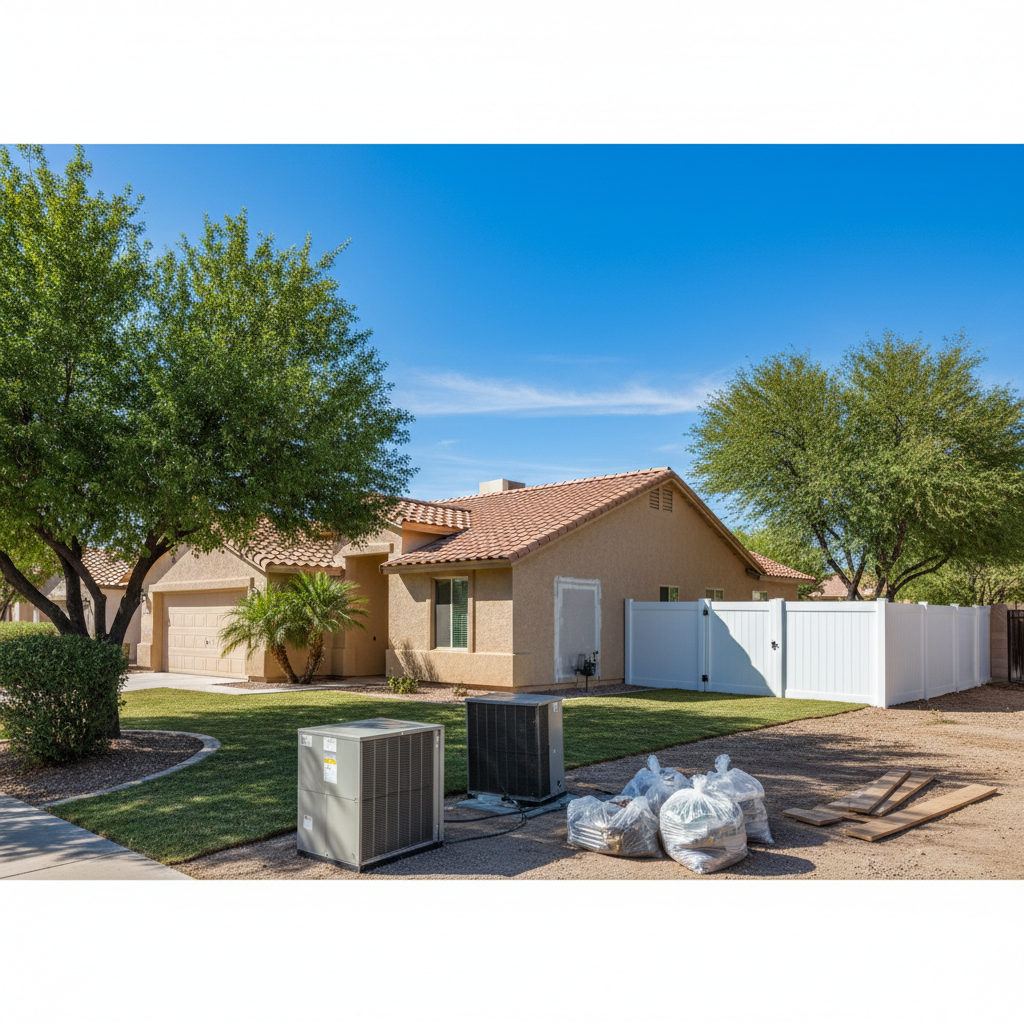 Completed mold remediation work at a residential property in Tolleson, AZ