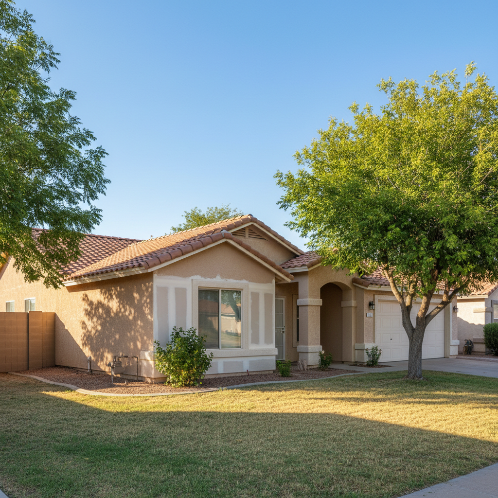 Completed structural drying work at a residential property in Tonopah, AZ