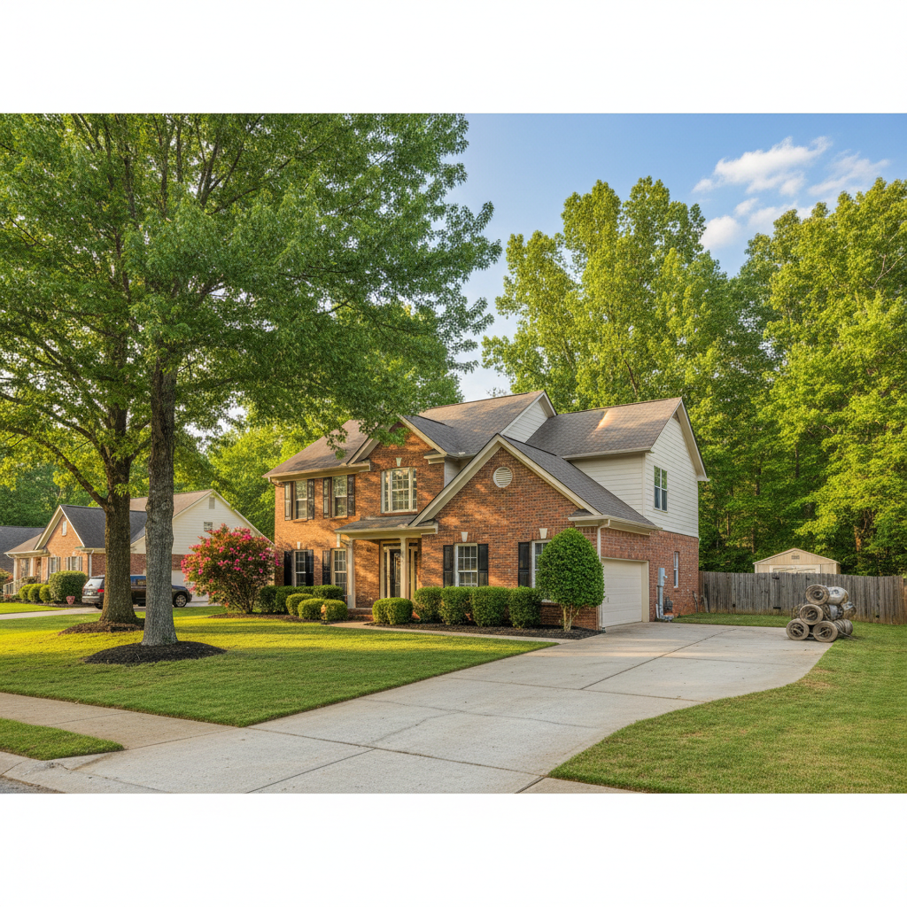 Completed water damage cleanup work at a residential property in Suwanee, GA