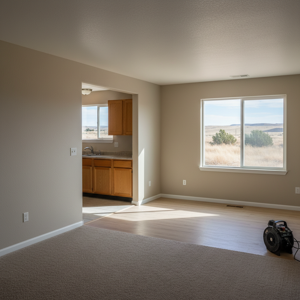 Completed water damage-related cleanup & repair work at a residential property in Kuna, ID
