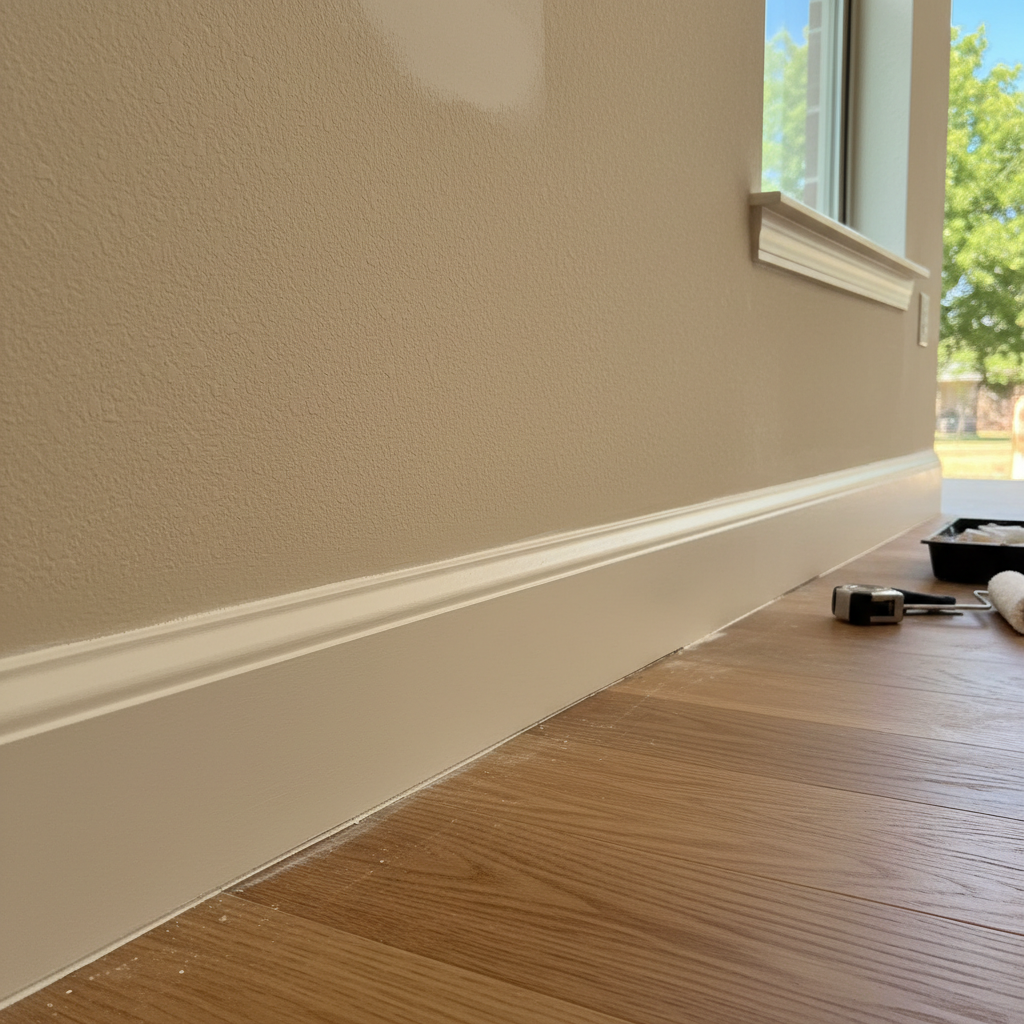 Completed water damage remediation work at a residential property in Bells, TX