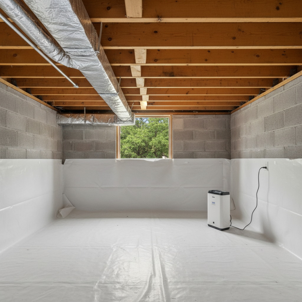 Completed mold remediation work at a residential property in Blue Ridge, TX
