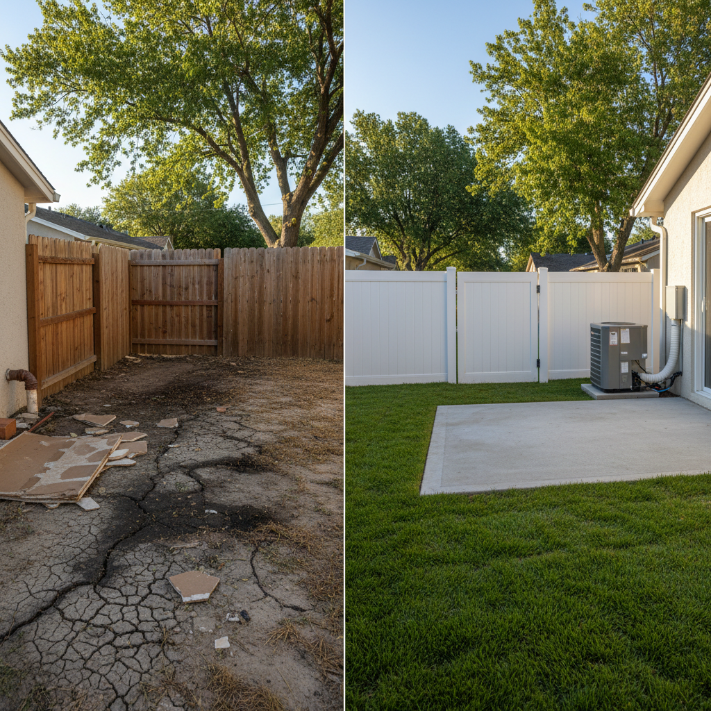 Completed sewage cleanup work at a residential property in Desoto, TX