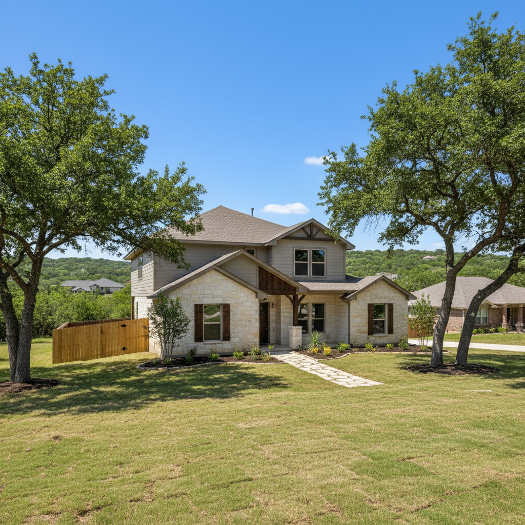 Completed burst pipe repair and cleanup work at a residential property in Driftwood, TX