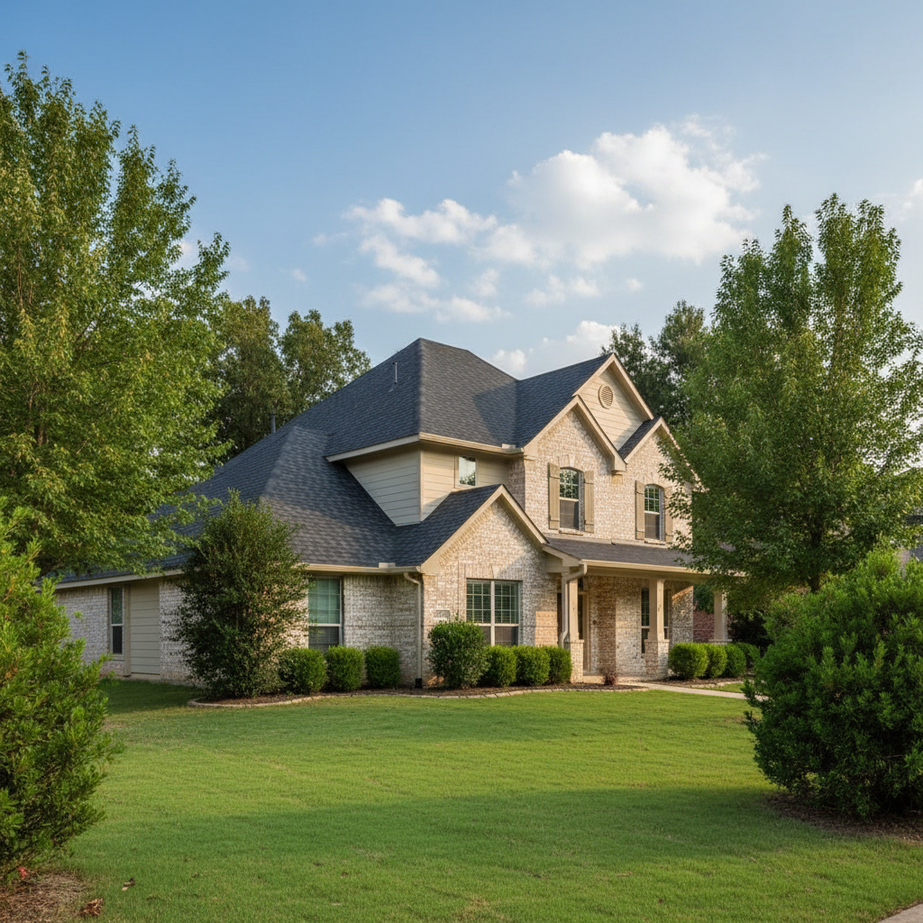 Completed water damage restoration work at a residential property in Gunter, TX
