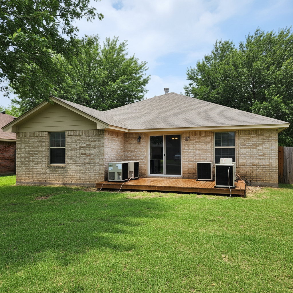 Completed water damage cleanup work at a residential property in Haslet, TX