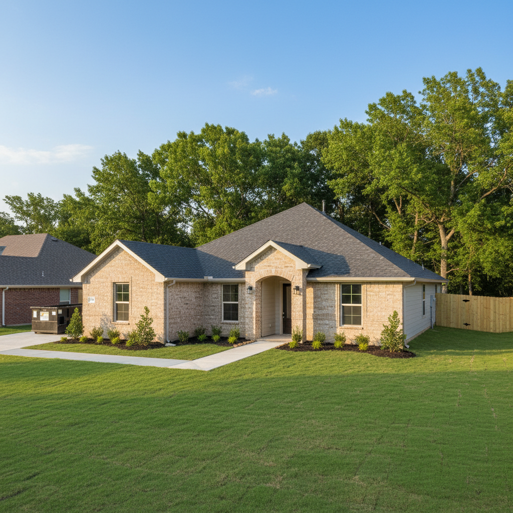 Completed water damage remediation work at a residential property in Hutchins, TX