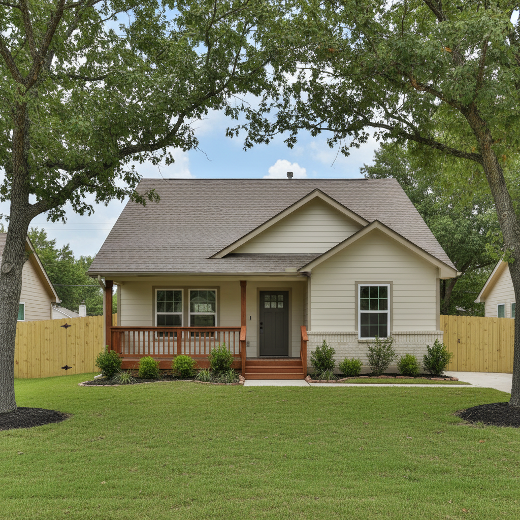 Completed storm damage restoration work at a residential property in Plano, TX
