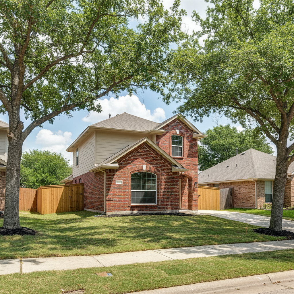 Completed water damage restoration work at a residential property in Richardson, TX