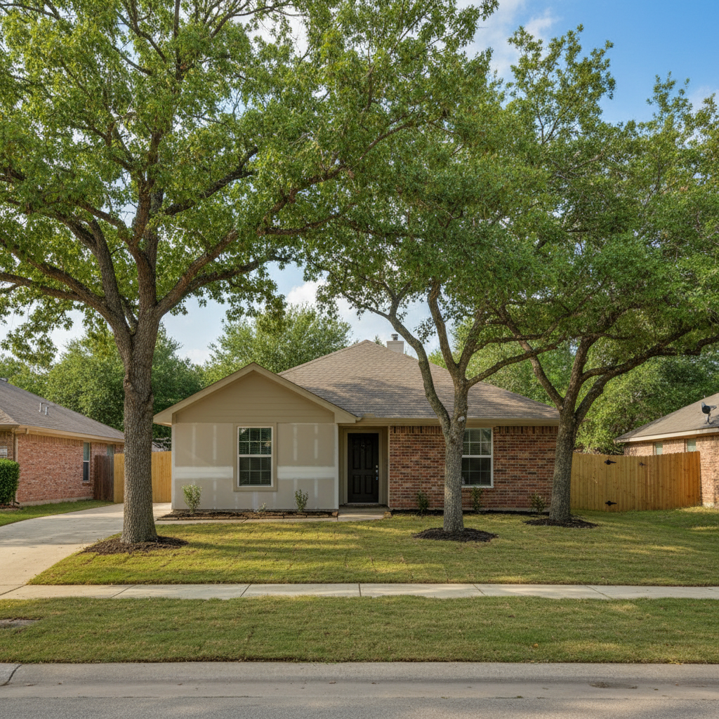 Completed water damage-related cleanup & repair work at a residential property in Sherman, TX