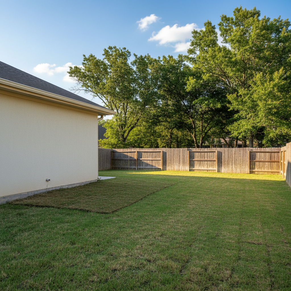 Completed burst pipe repair and cleanup work at a residential property in Tom Bean, TX