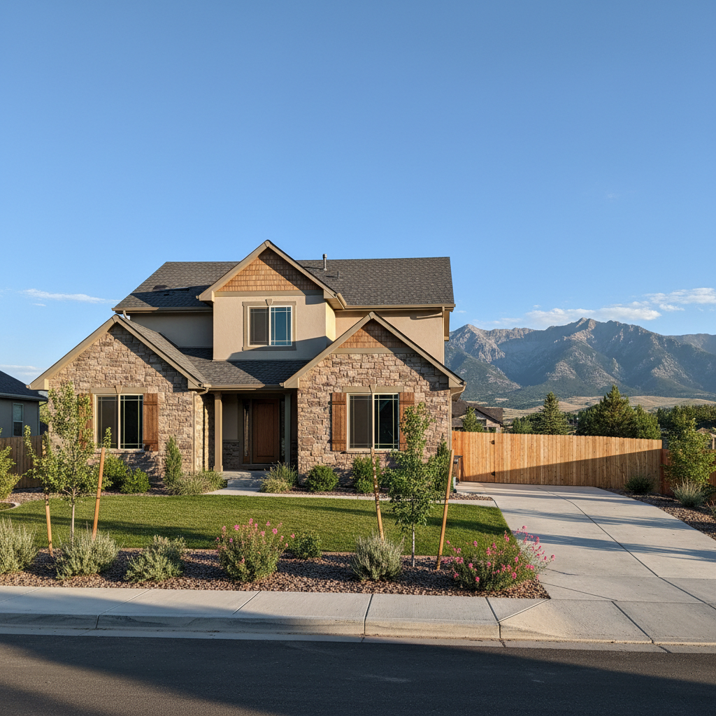 Completed storm damage restoration work at a residential property in American Fork, UT