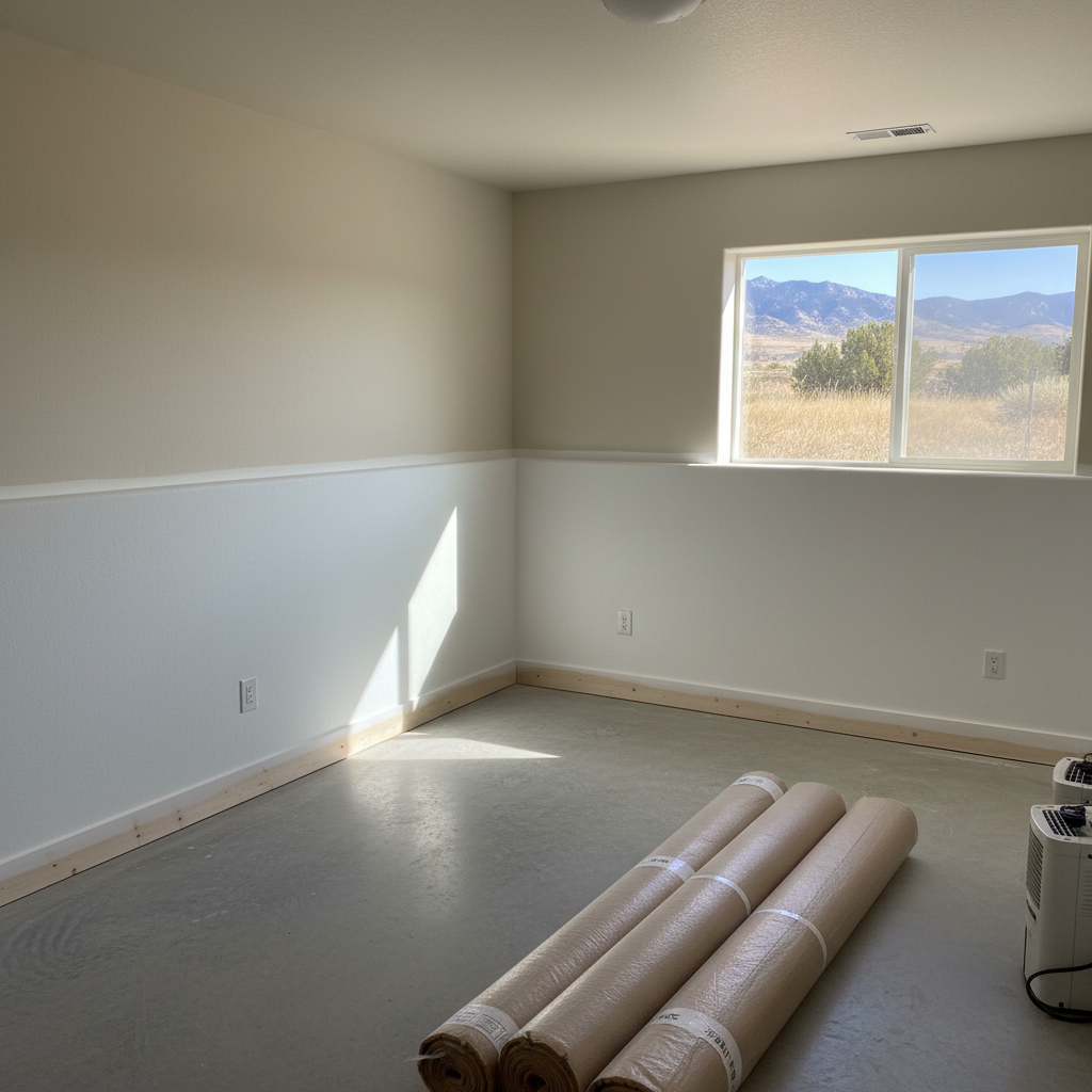 Completed mold remediation work at a residential property in Mapleton, UT