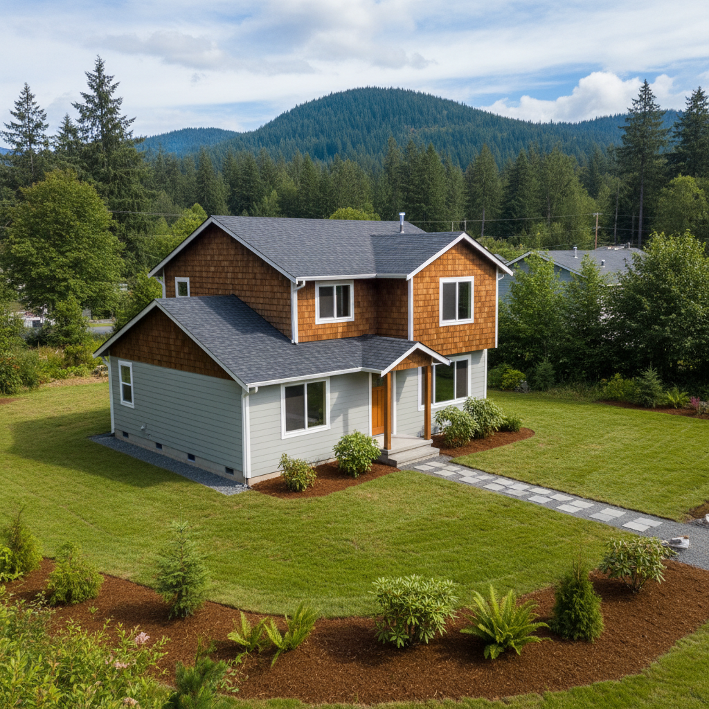 Completed water damage repair work at a residential property in Darrington, WA