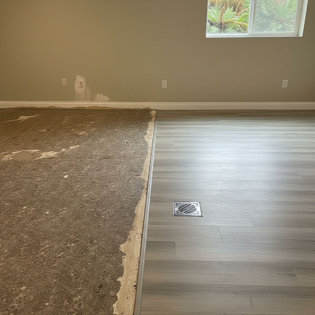 Completed sewage cleanup work at a residential property in Hobart, WA